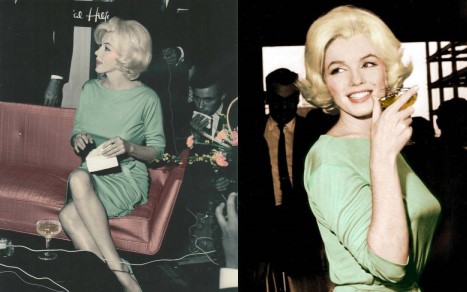 Marilyn Monroe in her green Emilio PUCCI dress 